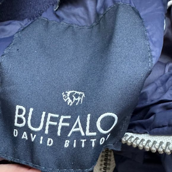 Buffalo David Bitton Light Weight Bomber Full Zip Navy Jacket Size L - Picture 6 of 7